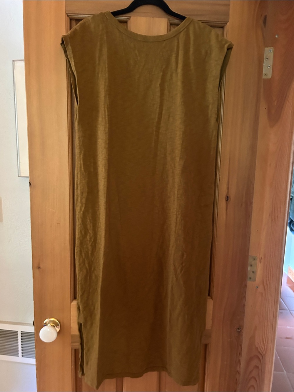 Universal Thread Casual Sleeveless Scoop Neck Maxi Dress - Olive - Picture 3 of 8